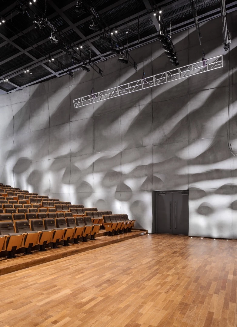 The smaller theater seats just 400