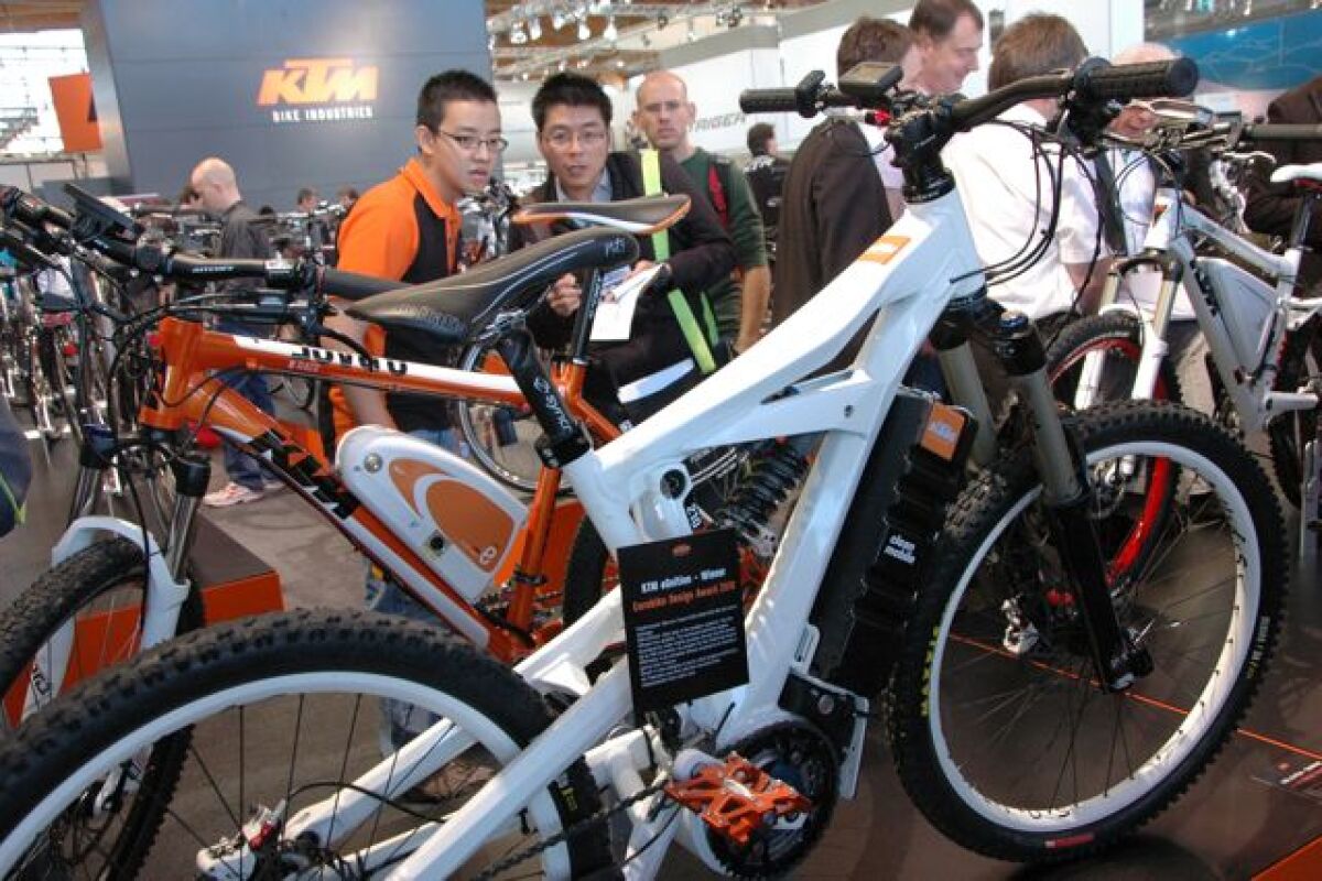 The KTM eGnition on display at Eurobike 2010