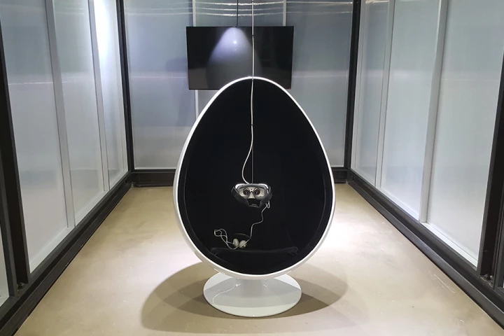 "Living History" installation at the Asia Culture Center. Will historians in the future be able to immerse themselves in the past with VR technology?