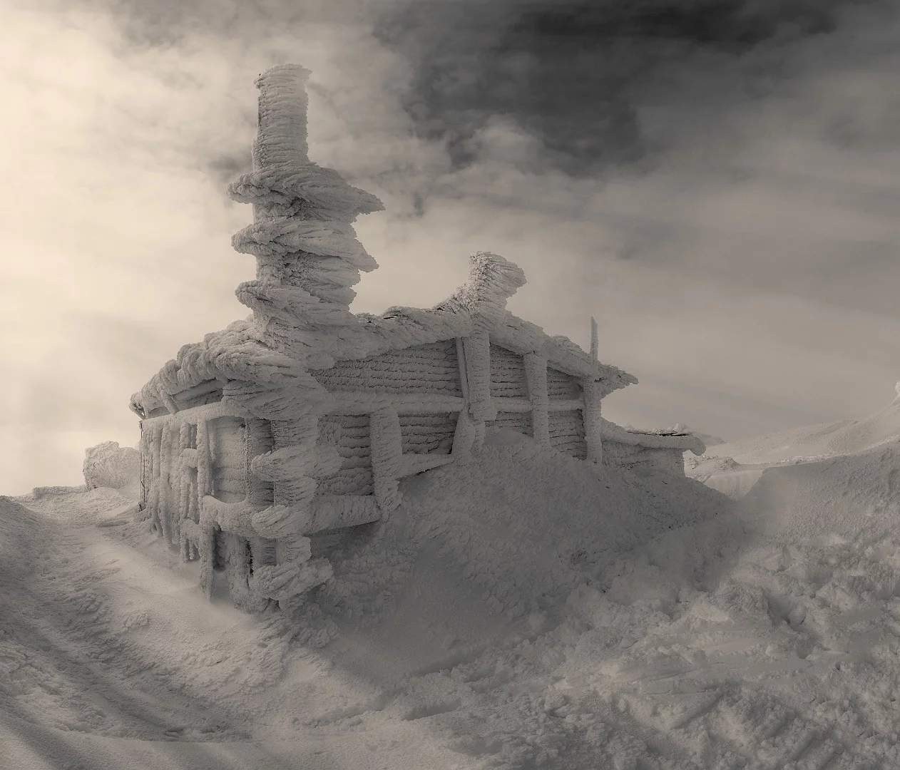 The photo was taken on 12.03.2017, in the mountain Vitosha, the peak is called "Cherni Vrah"