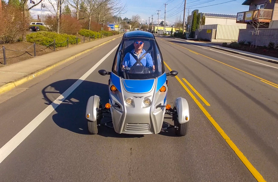 The single-seat Deliverator has a top speed of 75 mph
