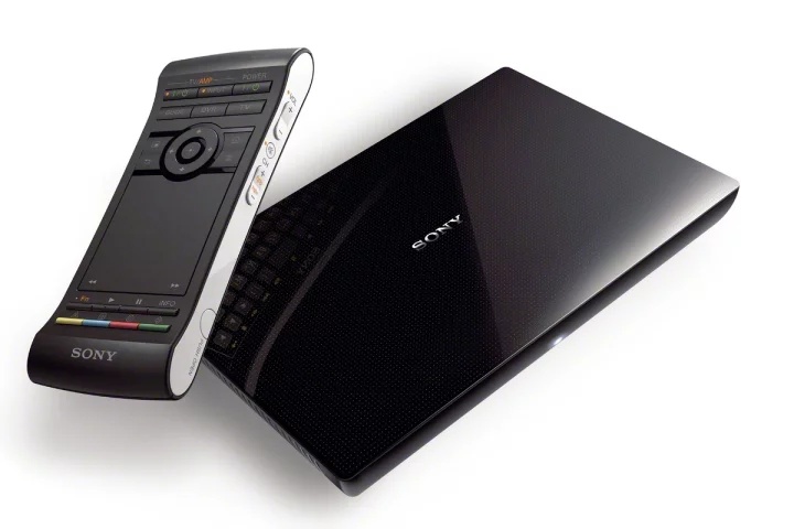 The Sony NSZ-GS7 Google TV box has a redesigned remote with touchpad and QWERTY keypad