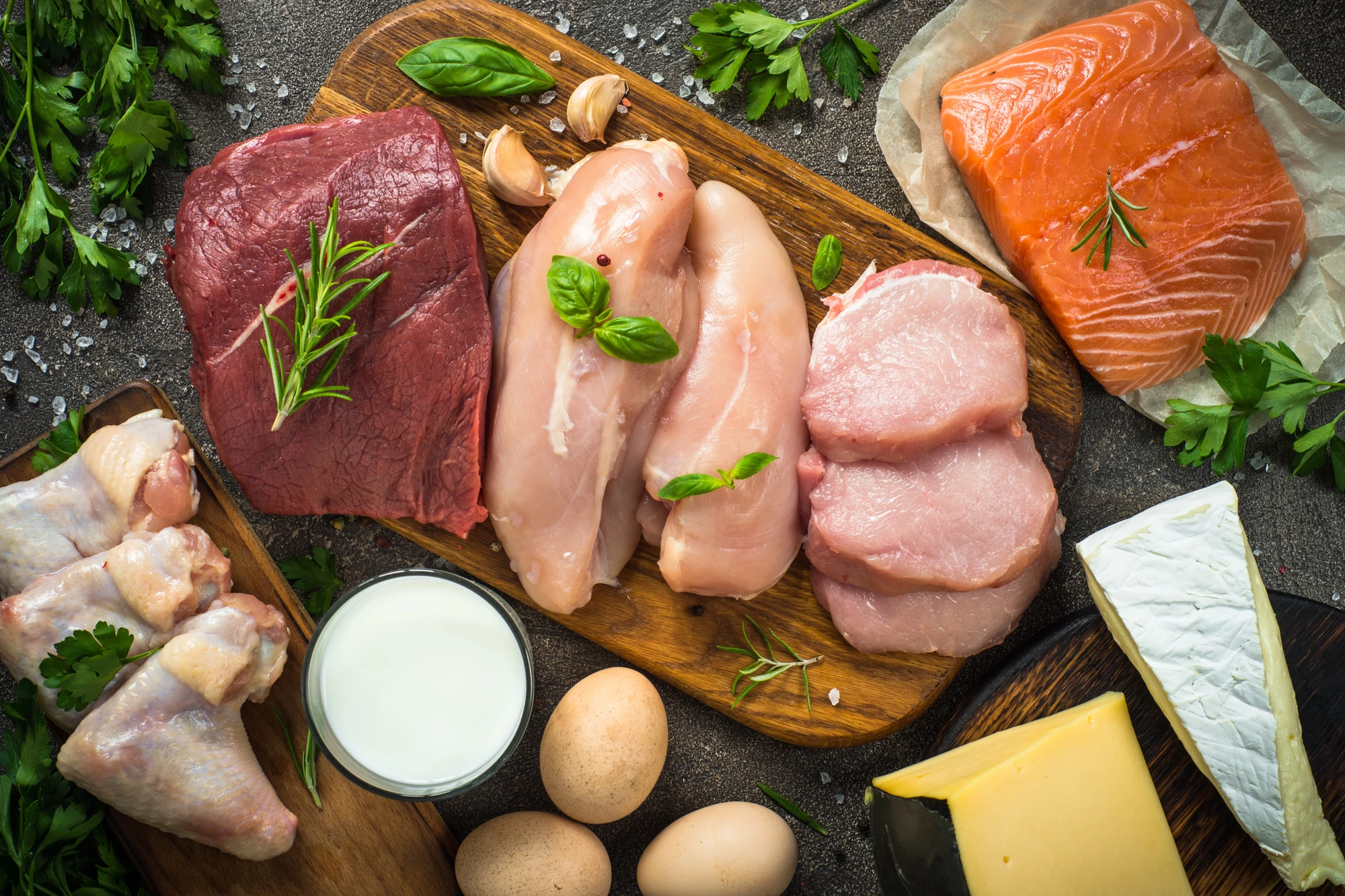 Animal sources of protein, including dairy, are excellent sources of glutamine