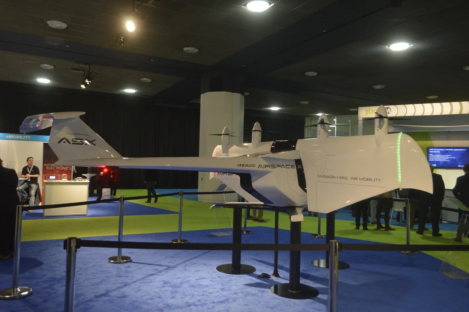 AirSpaceX shows off its Mobi-One model at the North American International Auto Show