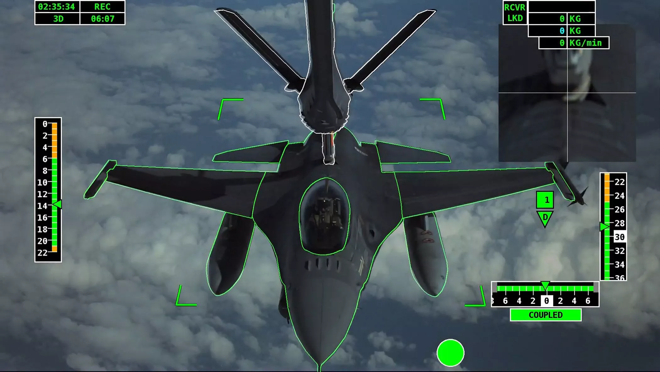 The A3R system automatically handles the entire air-to-air refueling operation