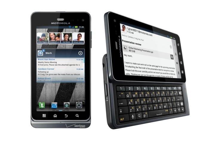 Motorola DROID 3 Android 2.3 smartphone comes with a full QWERTY keyboard, 4-inch qHD touchscreen, 8-megapixel camera and Full HD 1080p video recording.