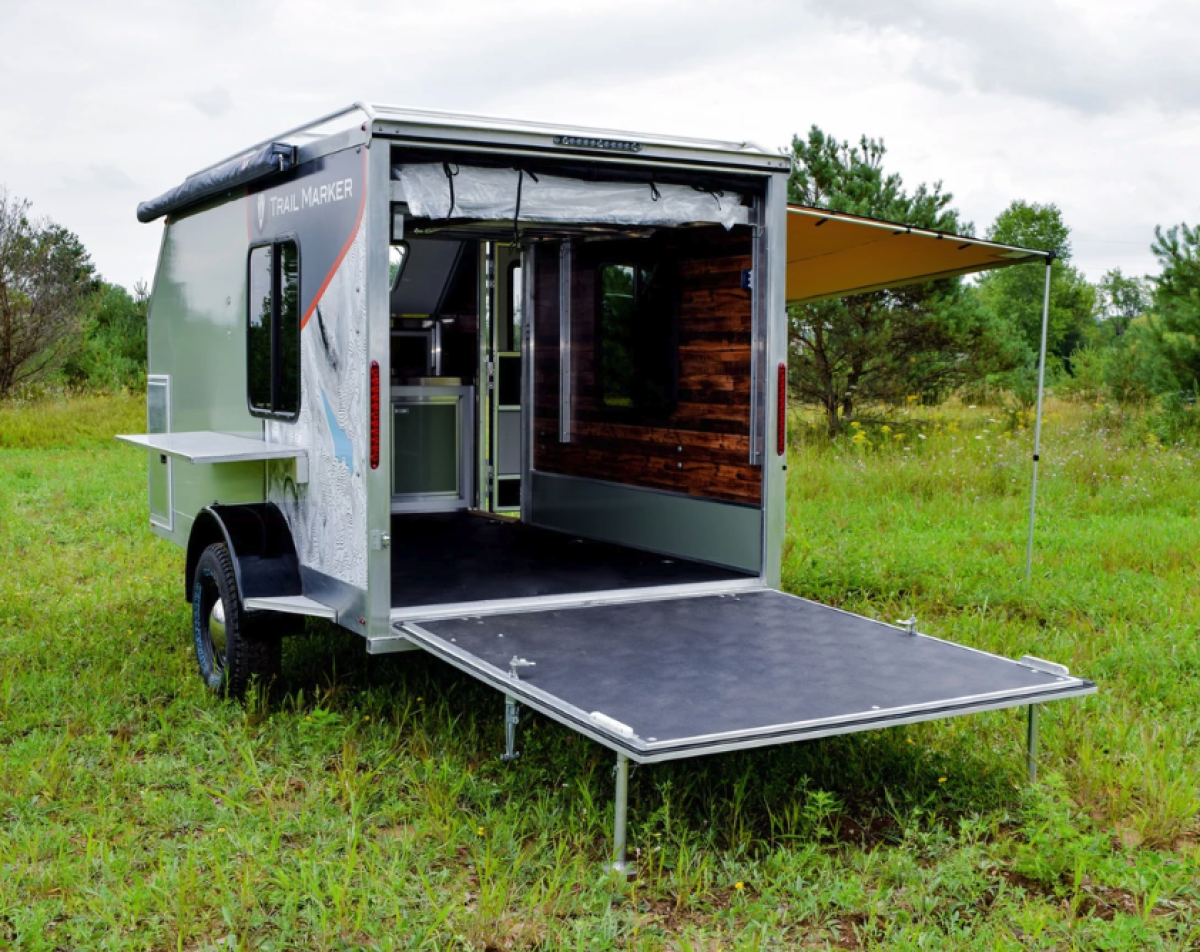 Composite camping trailers blur the line between backcountry lodge and