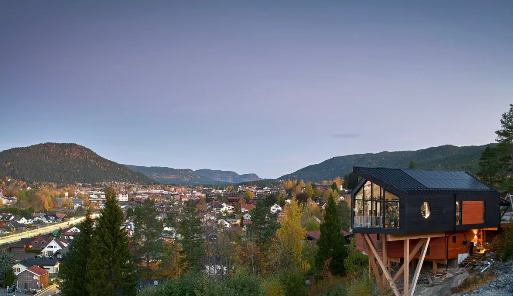 House Dokka stretches over two levels and produces more energy than it needs
