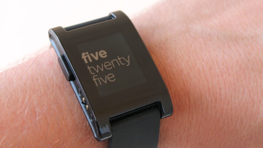 Pebble's display doesn't have mind-blowing resolution, but its "ePaper" (low-powered LCD) tech leads to insane (seven-day) battery life