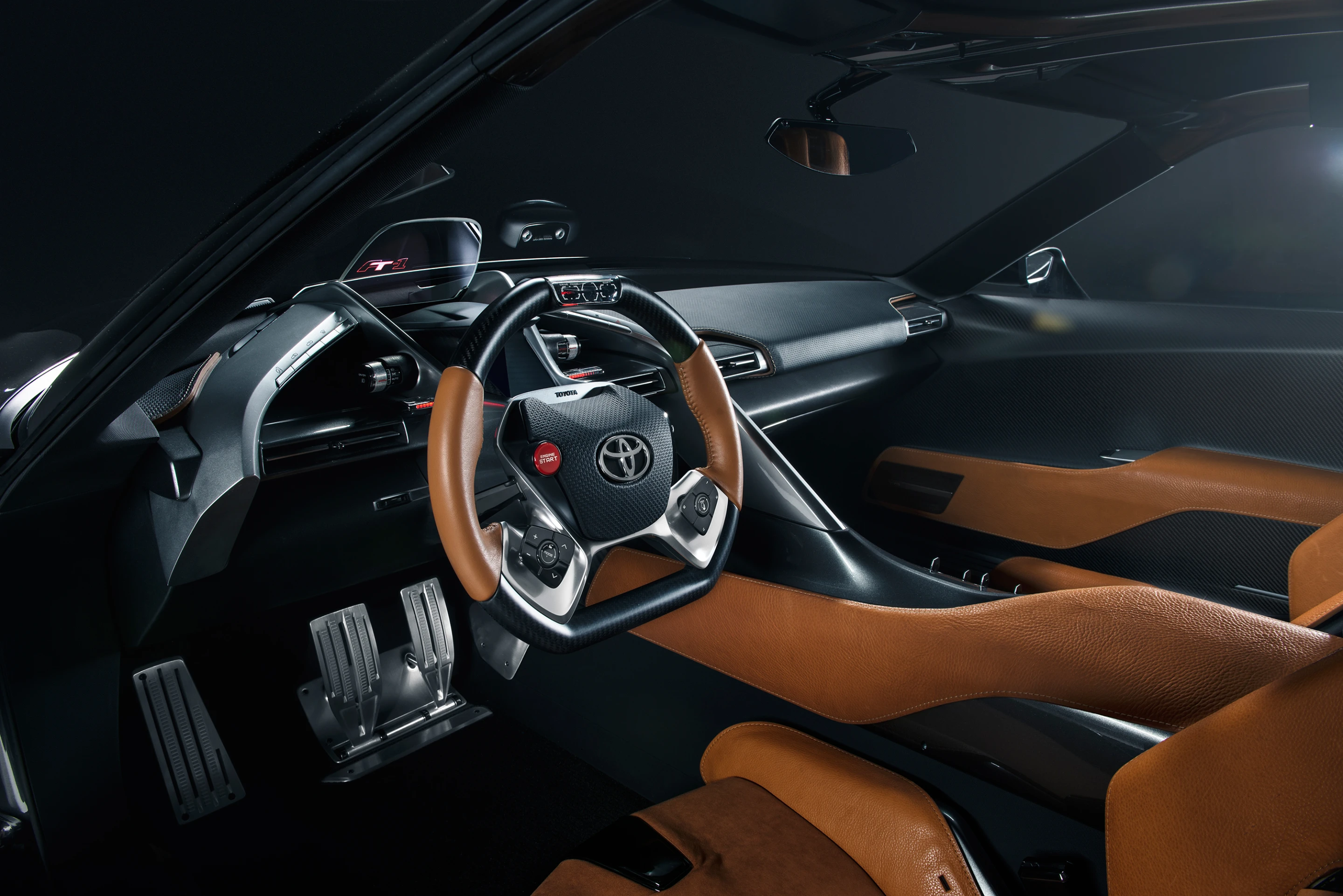 Toyota believes the saddle leather interior provides a premium look and feel