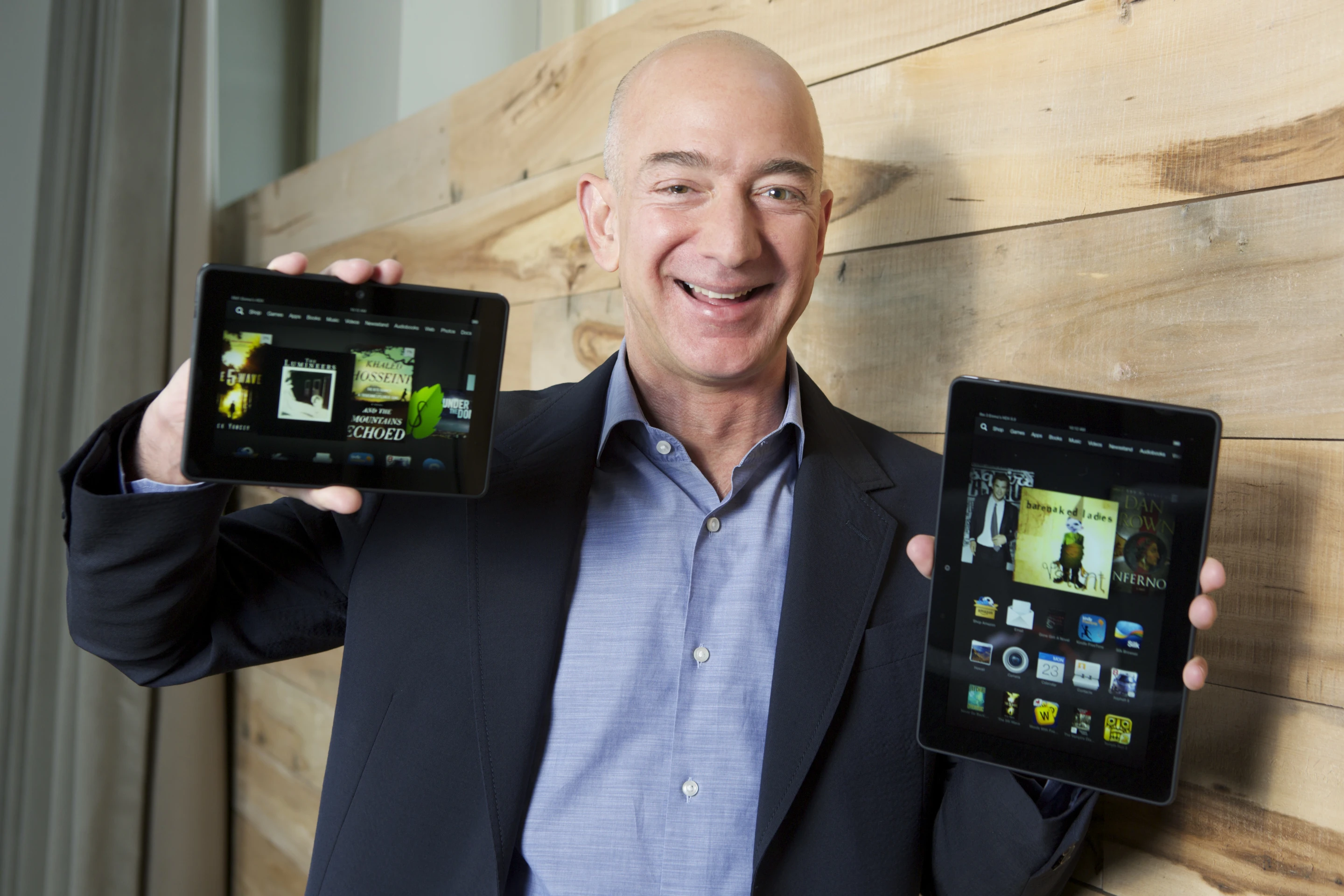 Amazon.com Founder and CEO Jeff Bezos introduces the new Kindle Fire HDX family