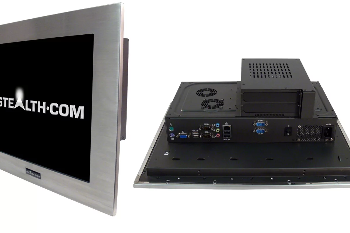 Stealth Computer has taken some of its rugged industrial PC know-how and developed an all-in-one solution for interactive kiosks, outdoor computing, or marine, aviation, security and industrial environments
