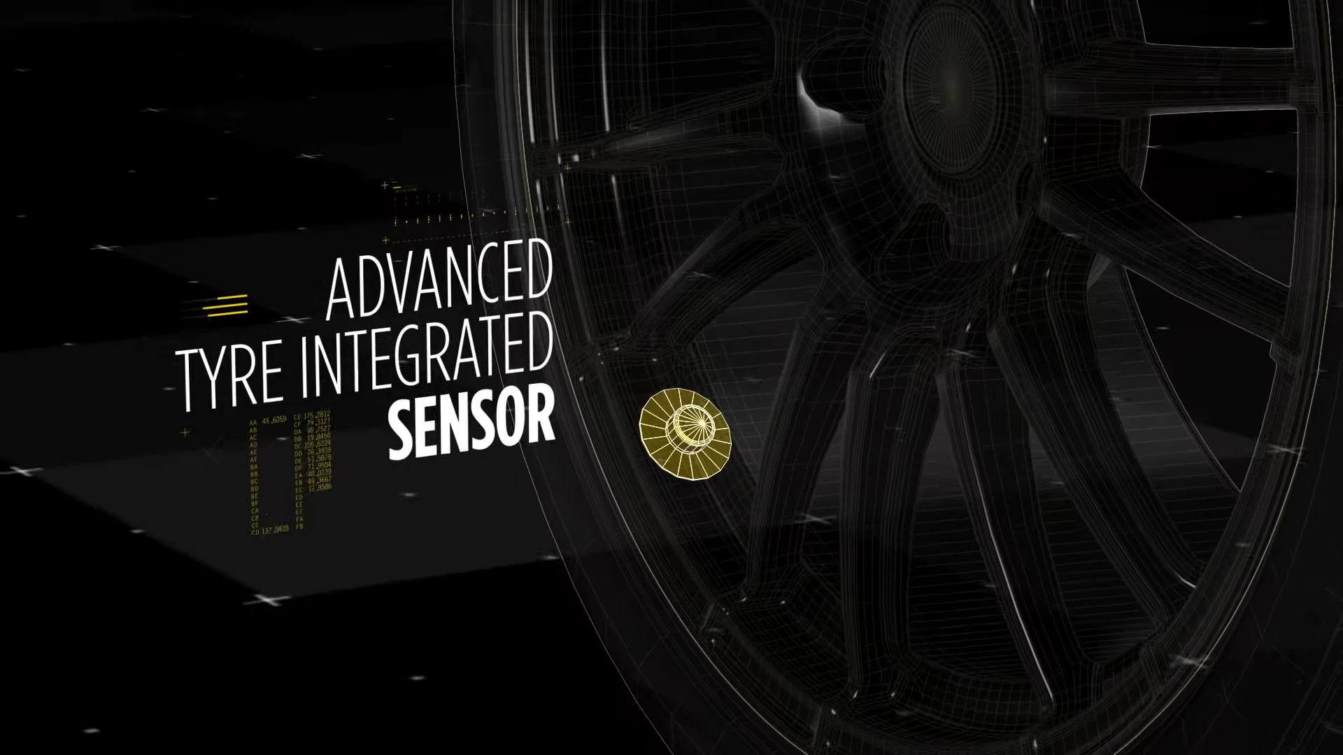 Each tire has an integrated sensor within that captures key metrics