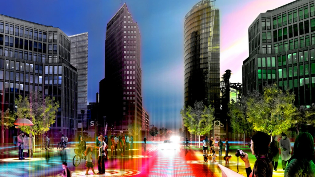 The "Urban Future" concept would see the line between roads, sidewalks and public spaces blur