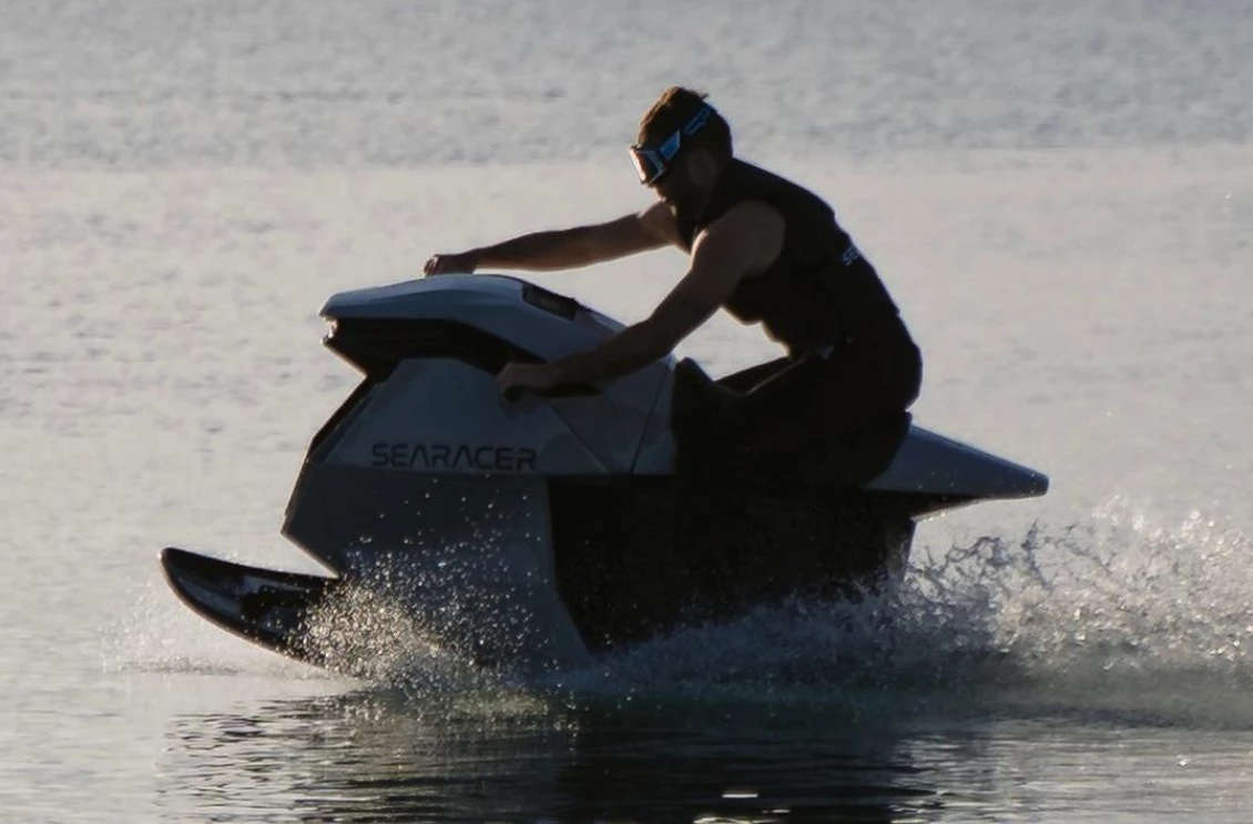 Searider encourages water sports enthusiasts to "ride the future"