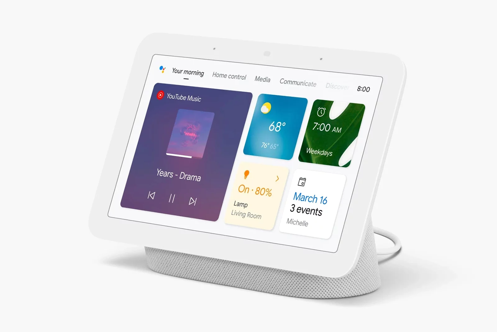 All the usual Google Assistant features are on board