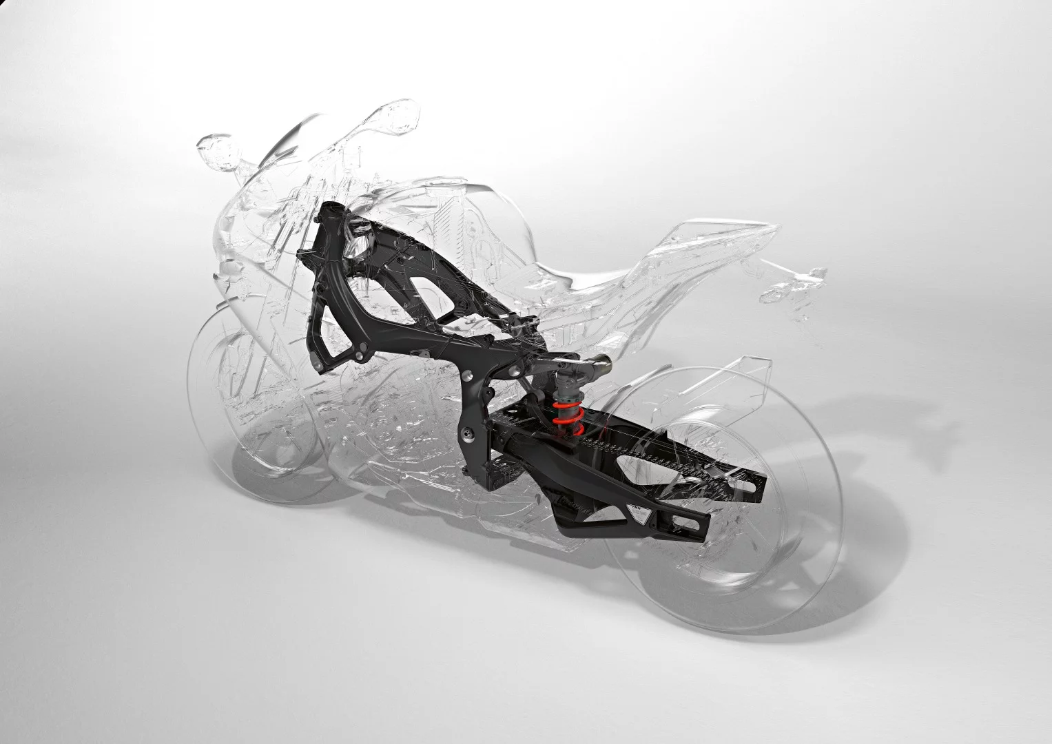 2019 BMW S1000RR: new flex frame is thinner than before, using the engine as more of a structural member