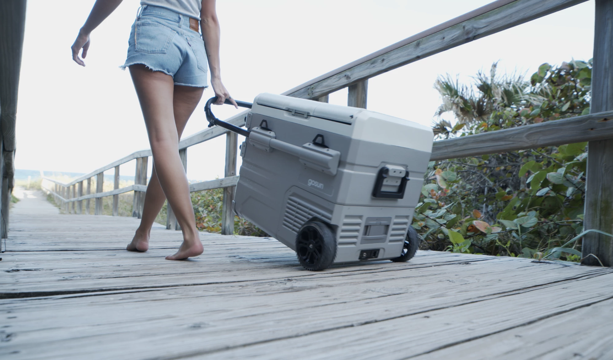With a retractable handle and all-terrain wheels, the Chillest transports more easily than the average cooler