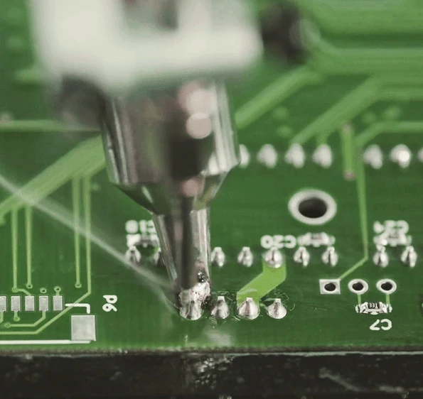 A extension kit allows the Dobot M1 to do precision soldering