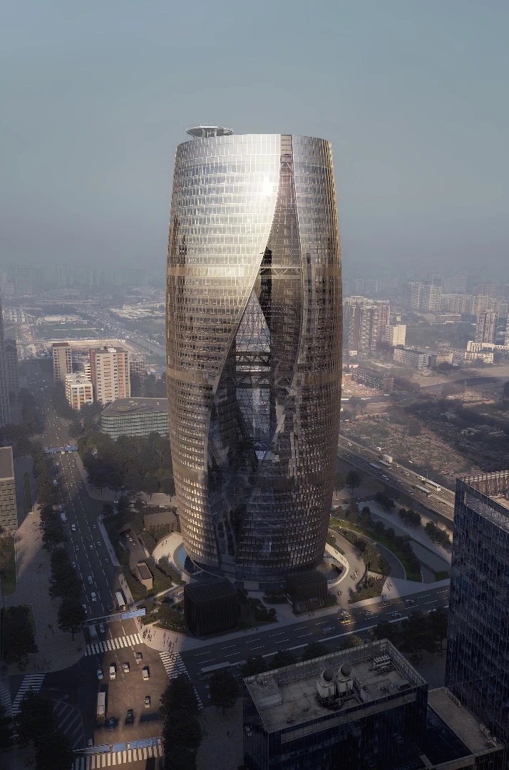 The Leeza Soho is expected to reach its full height in September this year, while the tower's completion is planned for late 2018