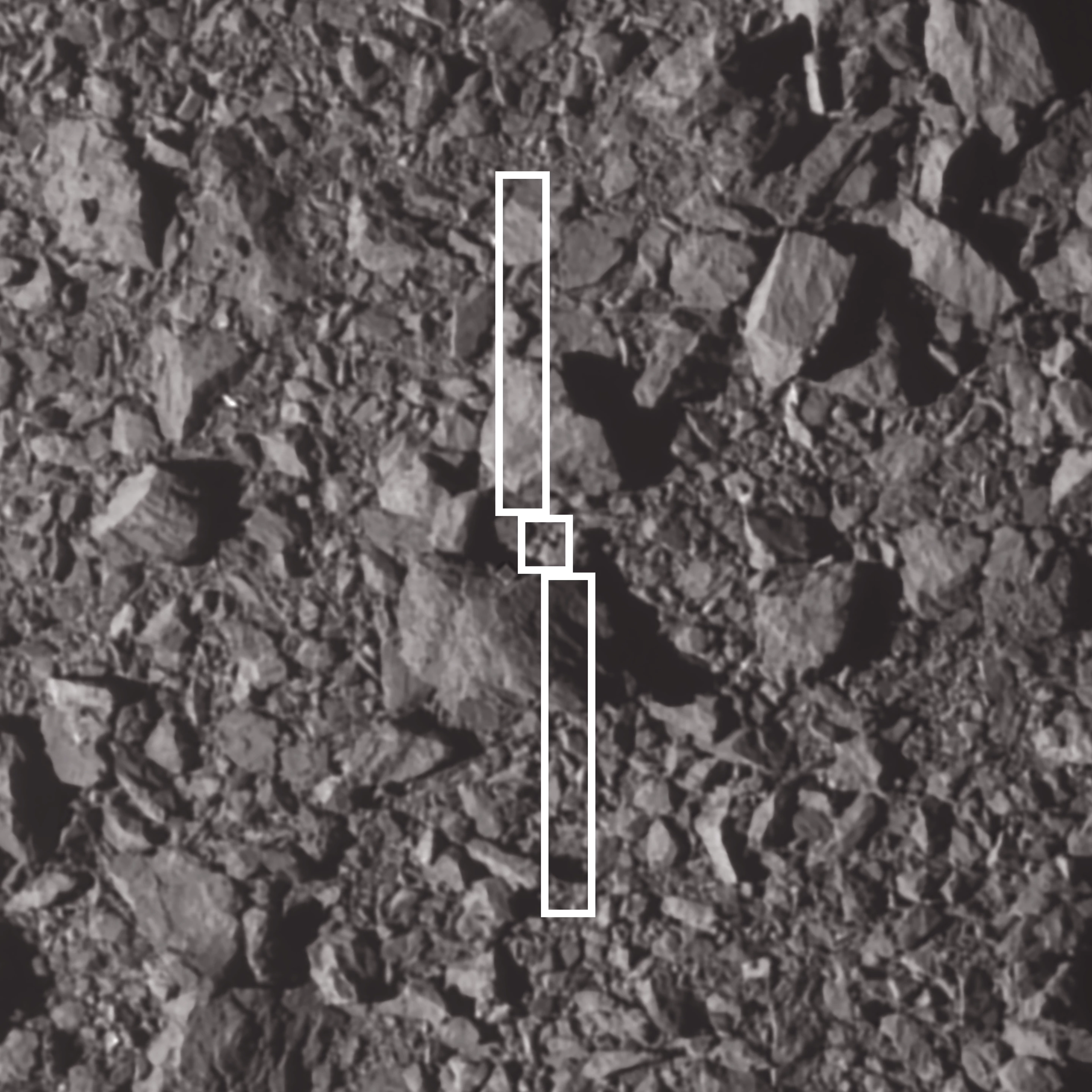 The footprint of the DART on Dimorphos