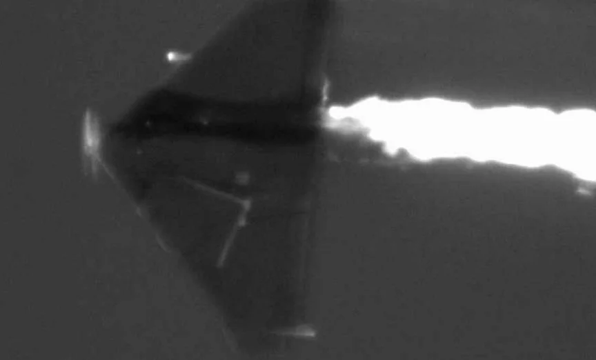 Drone being shot down by LaWS during onshore testing