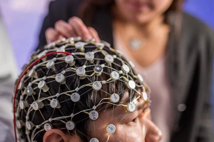 Electrode netting and custom-made technology allows the Frohlich lab at the UNC School of Medicine to stimulate specific parts of the brain