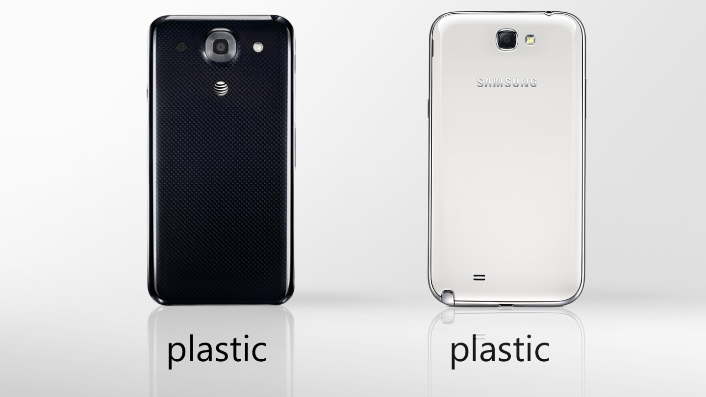 Both phablets have plastic chassis