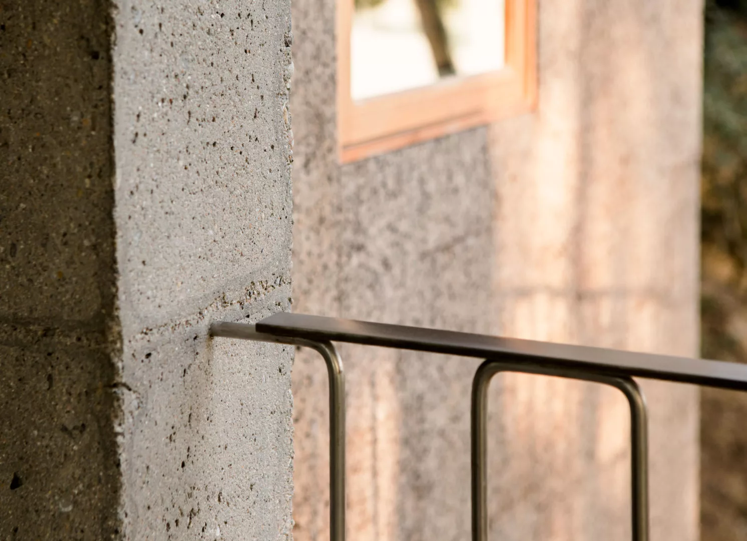 The Two Cork Houses have been built with concrete foundations and pillars
