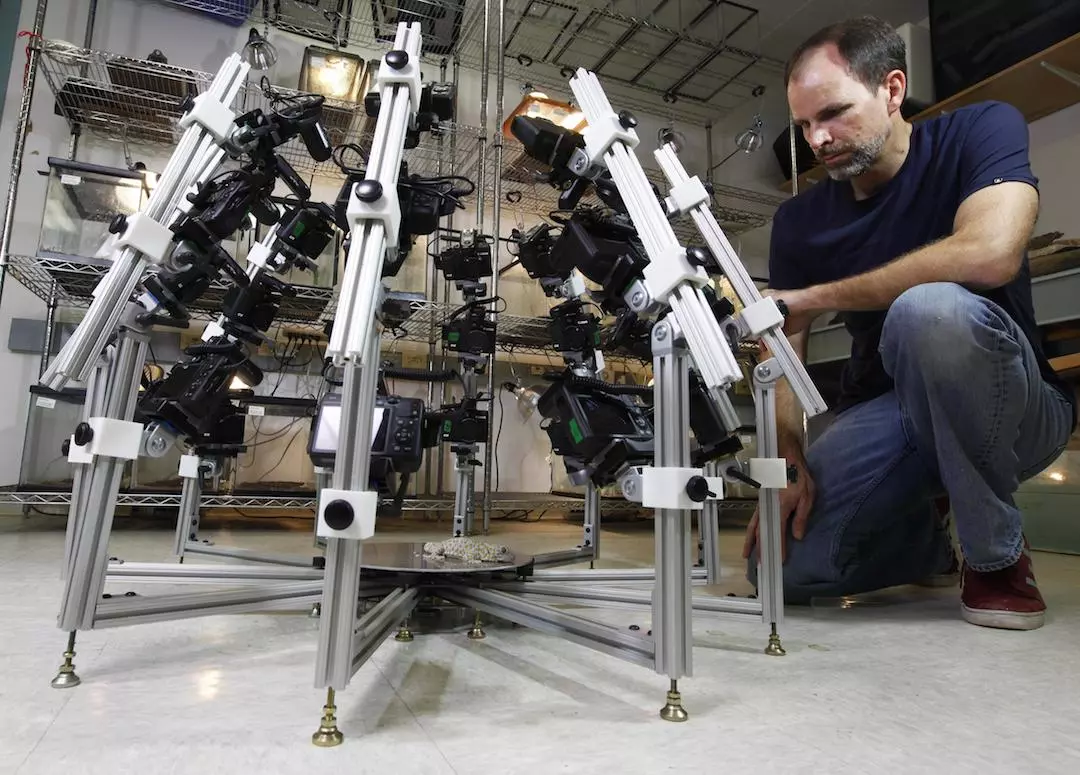 To reach its lofty goal, the team is using the Beastcam, an array of 30 cameras that snap photos simultaneously, before software stitches them together into a 3D model