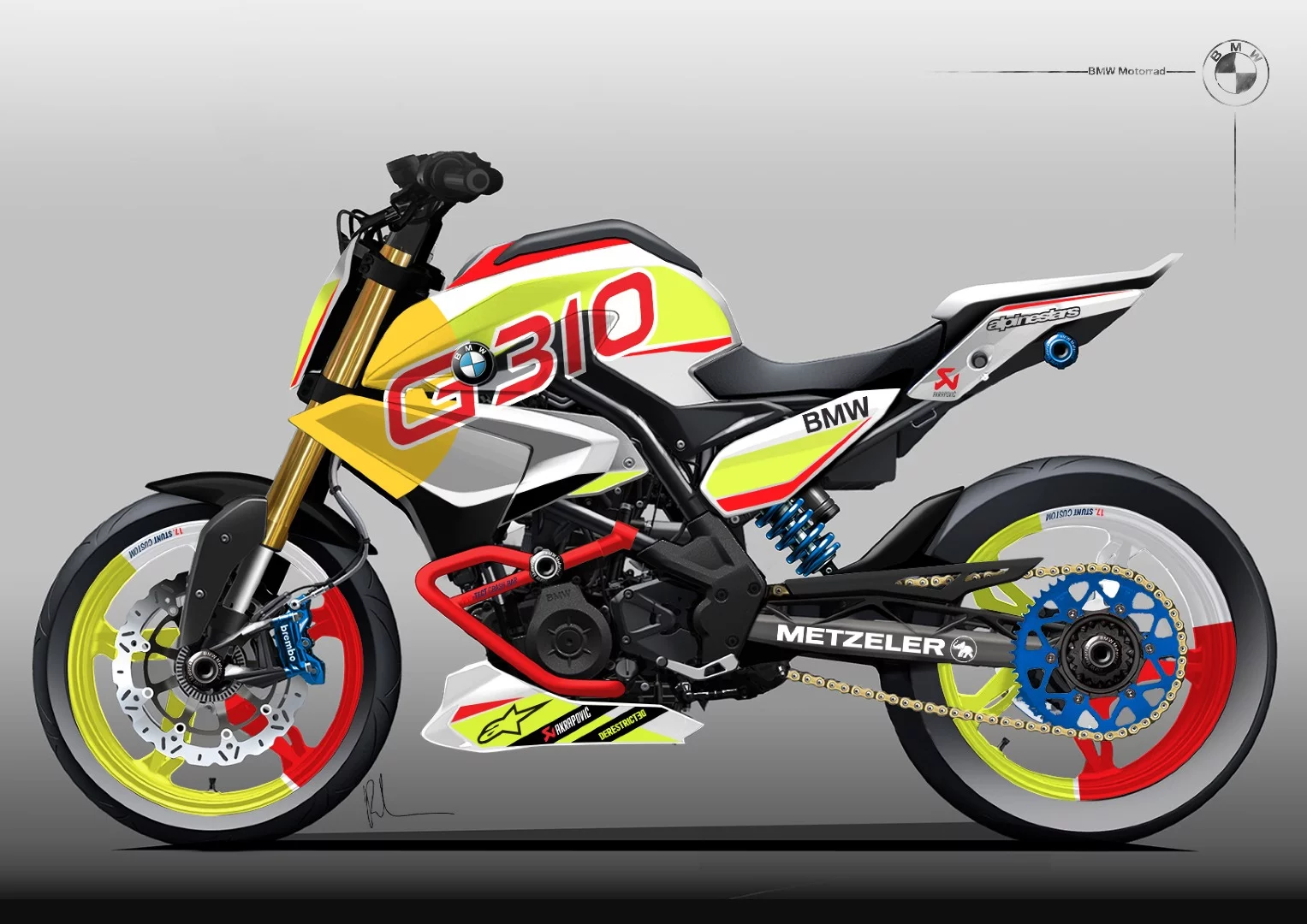 BMW Concept Stunt G 310: design mockup