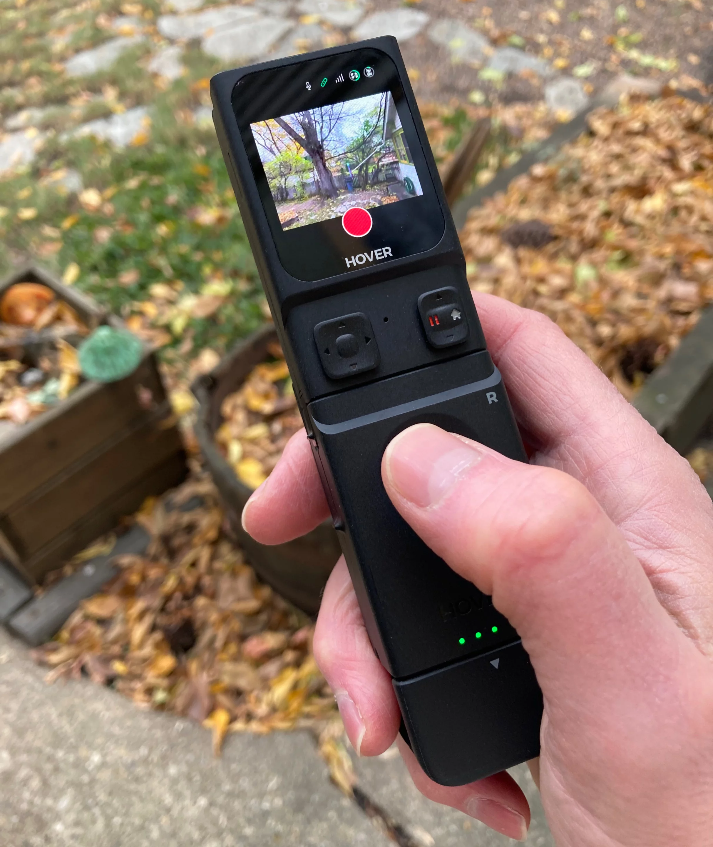 The Beacon with the one-handed joystick remote