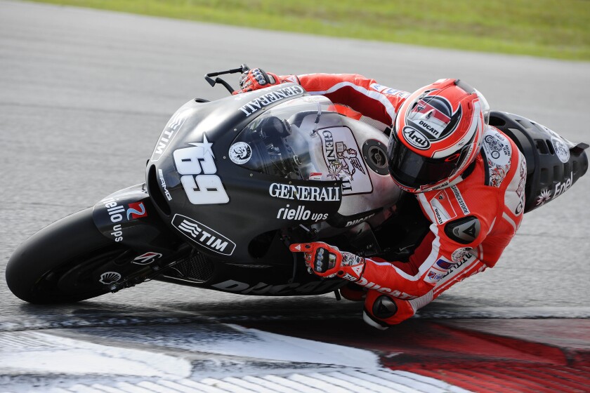 Nicky Hayden's shoulder injury put paid to any serious testing