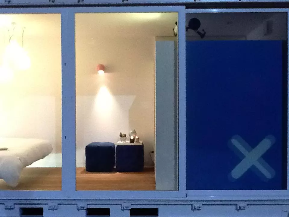 Sleeping Around is a portable hotel comprised of shipping containers that's small enough to be placed in almost any location within a few hours