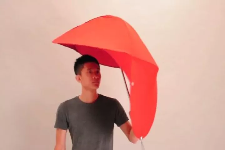 Rain Shield is a concept for a new type of umbrella, created to remedy several of the problems associated with the traditional design