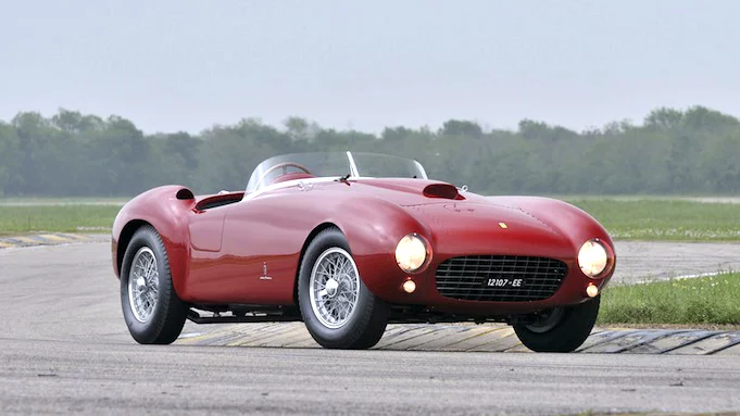 1954 Ferrari 375 MM Spider by Pinin Farina, Official Auction Description and Images of the Mecum Ferrari 375 Mille Miglia Spider