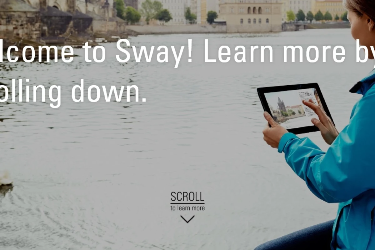 Sway is designed for conveying concepts quickly, easily and clearly