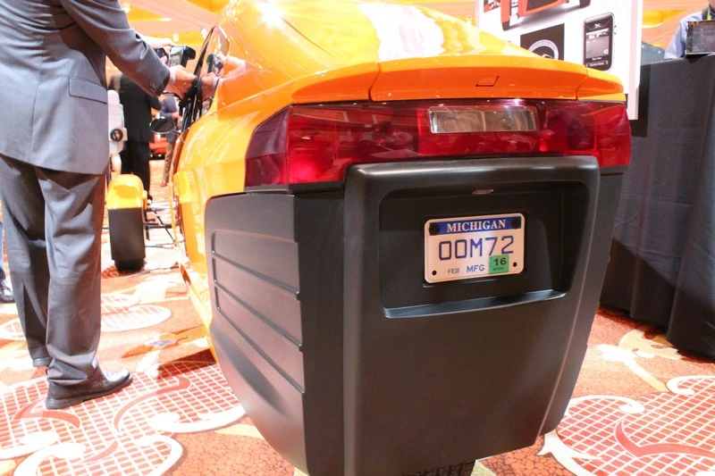 The prototype now has a trunk (Photo: Eric Mack/Gizmag.com)