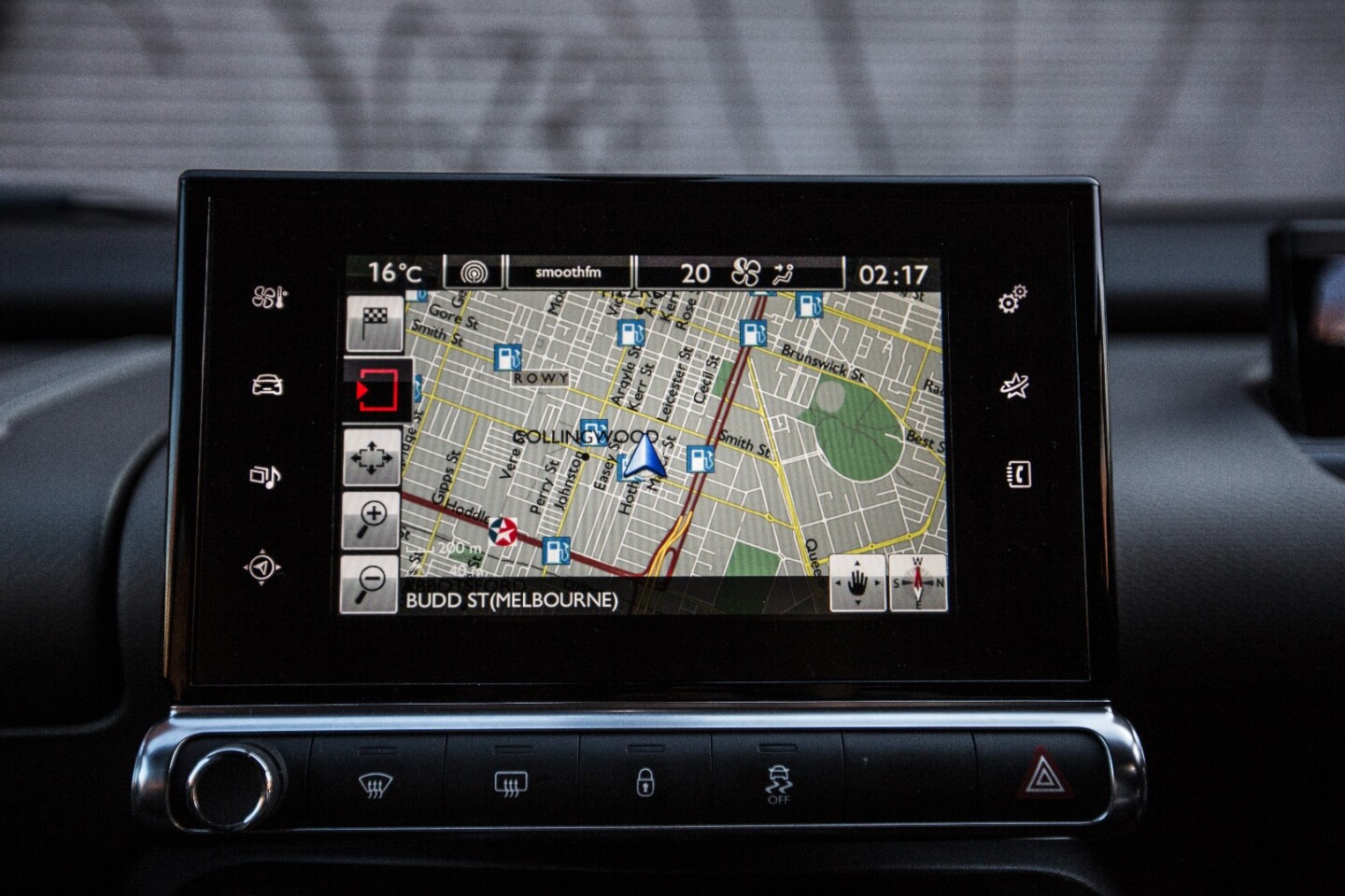 The navigation system on the Cactus is easy to use