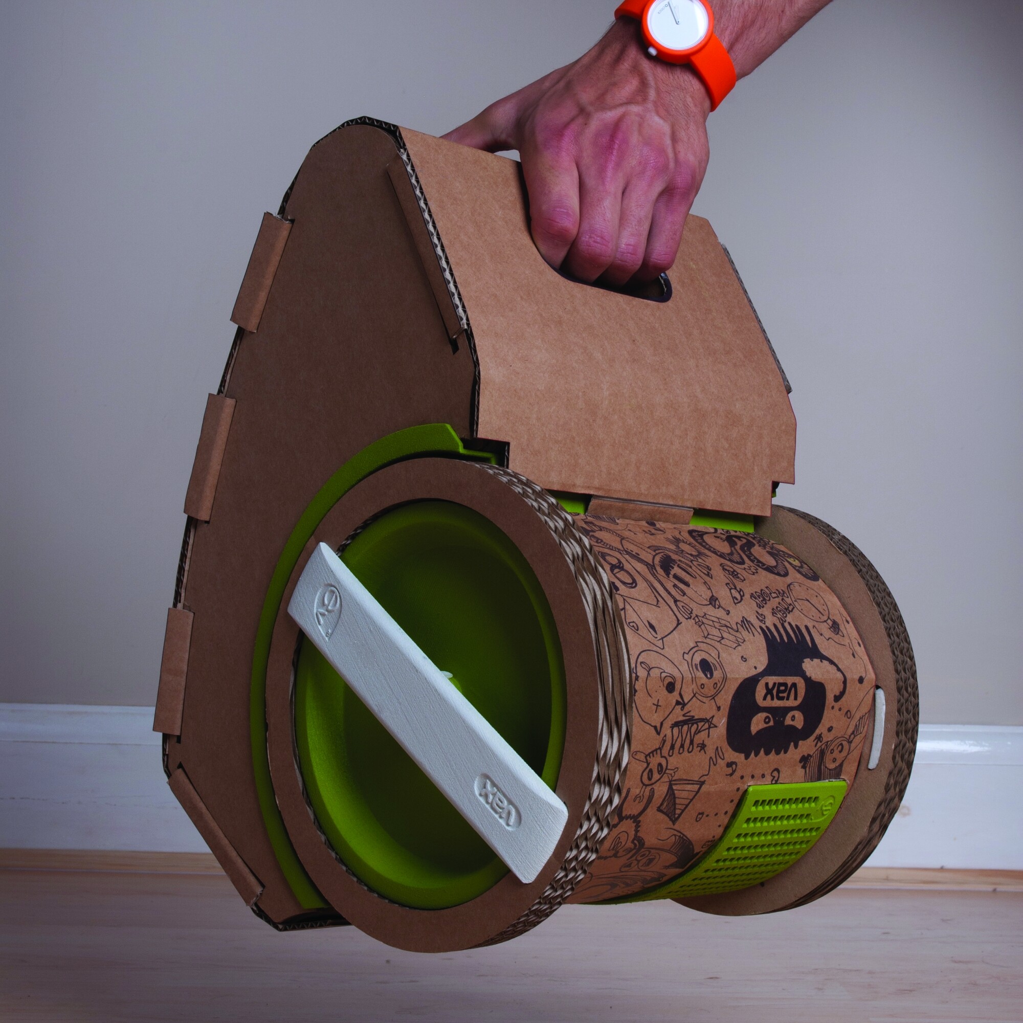 Vax unveils a prototype vacuum cleaner made from cardboard