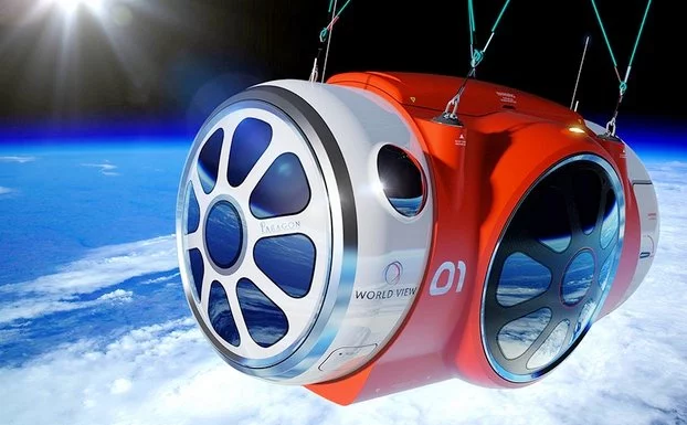 Artist's concept of the World View balloon capsule in flight (Photo: World View Enterprises)