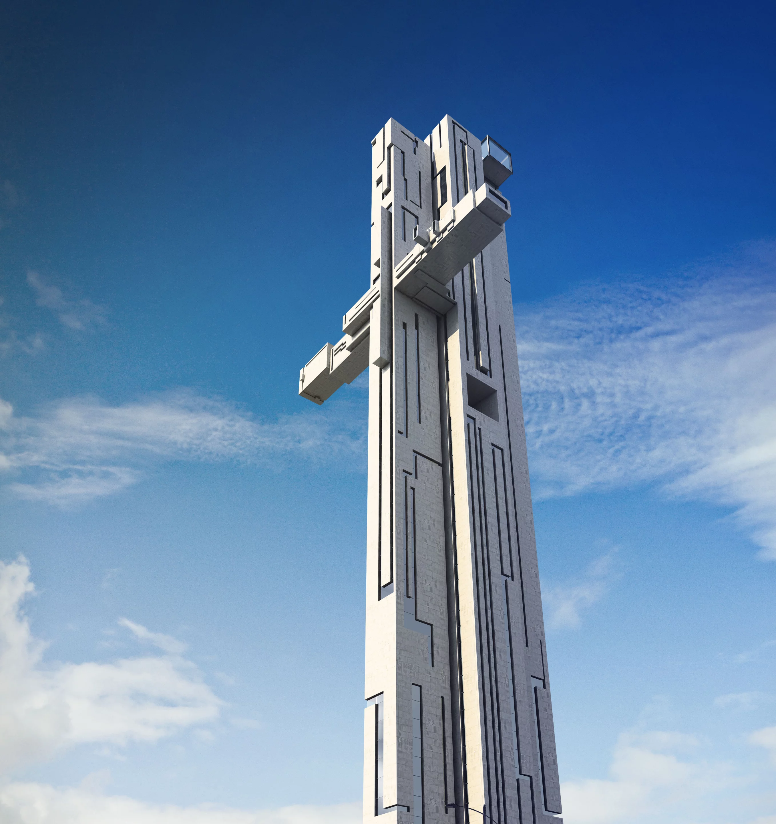 The architect claims the form has been arrived at with a "rational inevitability"