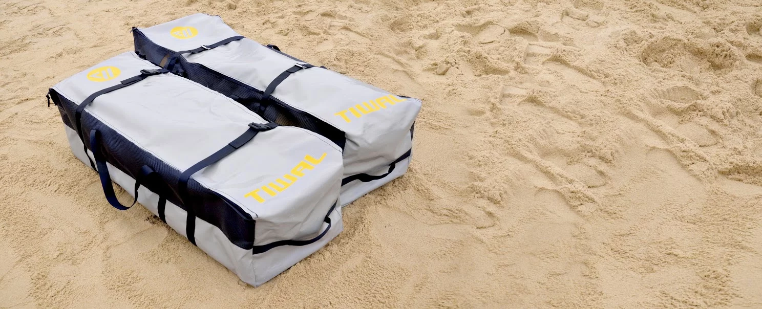 The TIWAL 3.2 is stored in two bags, each weighing 28 kg (60lbs) (Photo: Tiwal)