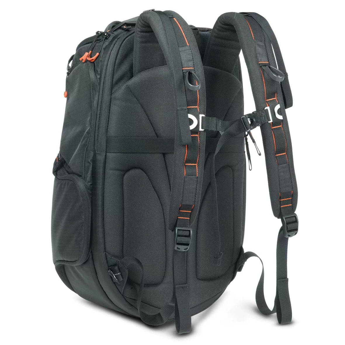 A foam Spine Guard on the back, along with padded shoulder straps and clasps for the chest and waist, ensure that the bag is comfortable to carry, even when filled with gear