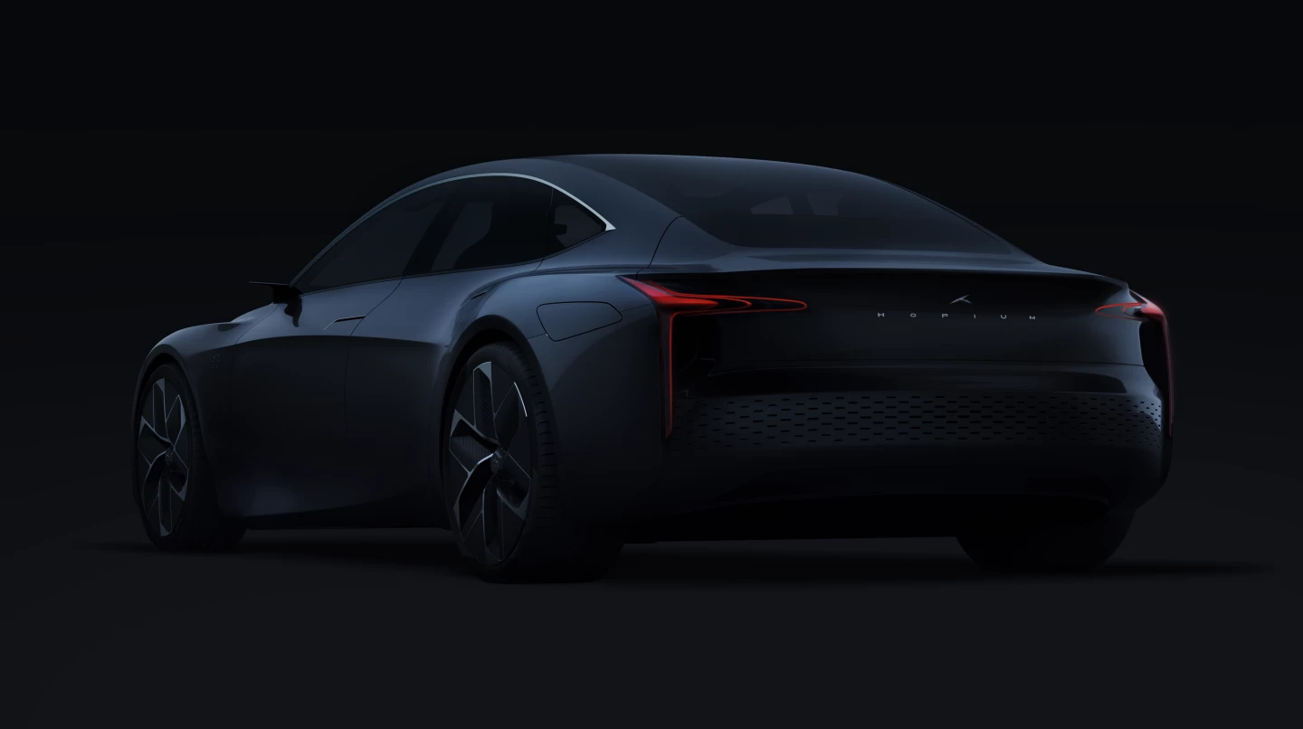 A sporty-looking back end