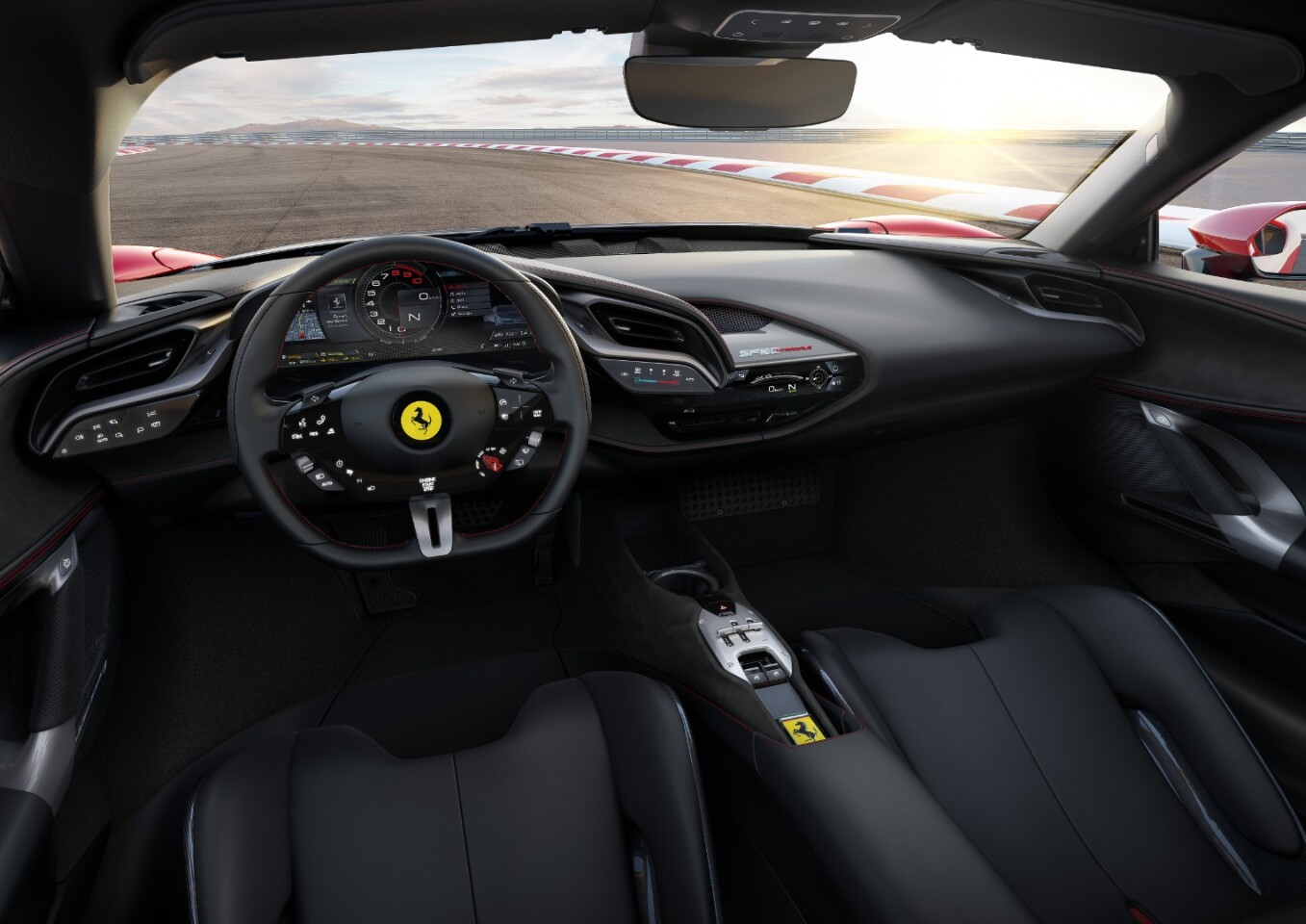 16-inch screen for a dash, and a steering wheel you'll need 12 thumbs to operate