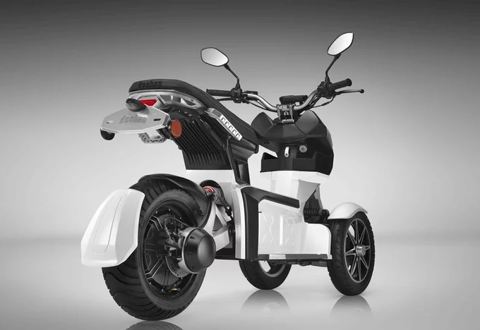 The trike has been designed to look sportier than the average electric tricycle