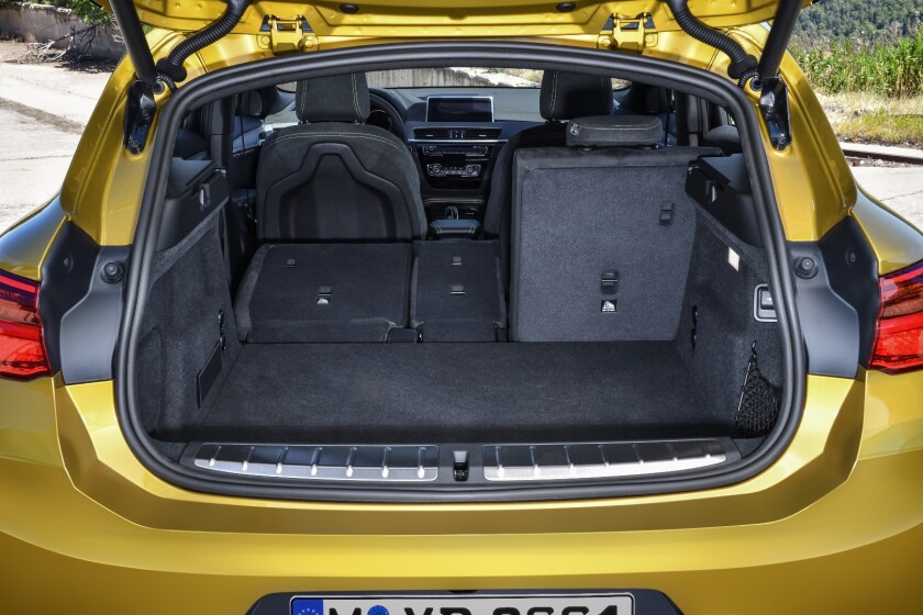 2018 BMW X2: Large 50.1 cubic feet (1419 L) trunk capacity