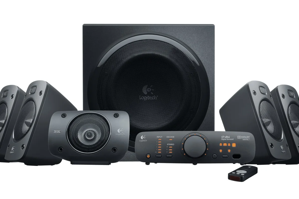 The Logitech Z906 TXH-Certified surround sound speaker system