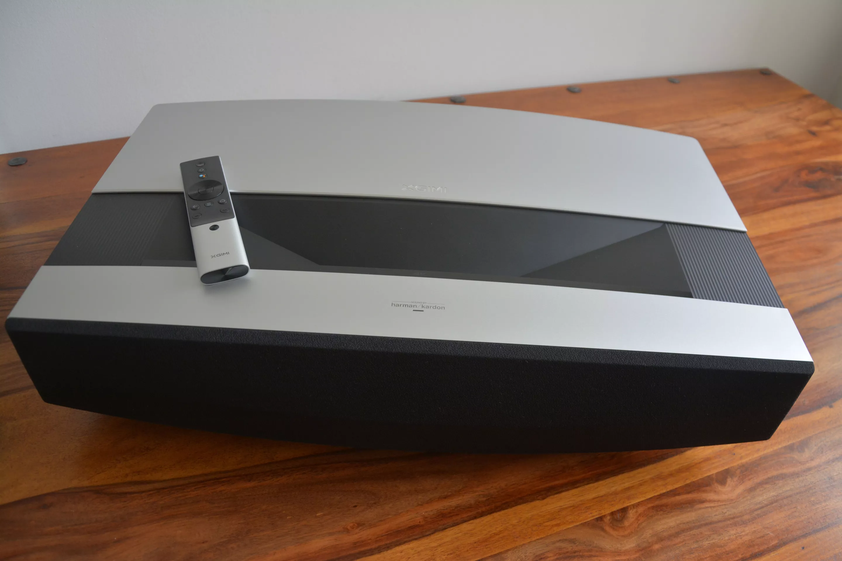 The black/gray colors are fairly neutral, but the Aura 4K UST laser projector is no small potato so might not be a good fit for every room